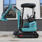 DigSwift Heavy-Duty 2.2 Ton Mini Excavator, With 16.5 HP Diesel KubotaEngine, Pilot Controls Track Extension Side Swing Boom Trench Digger for for Construction, US In Stock