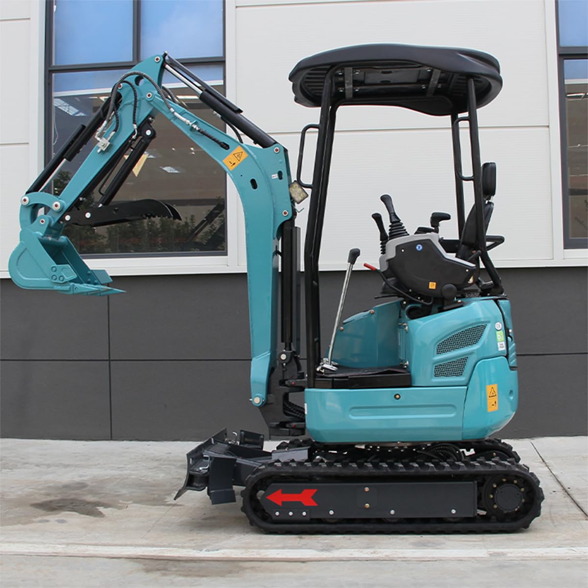 DigSwift Heavy-Duty 2.2 Ton Mini Excavator, With 16.5 HP Diesel KubotaEngine, Pilot Controls Track Extension Side Swing Boom Trench Digger for for Construction, US In Stock