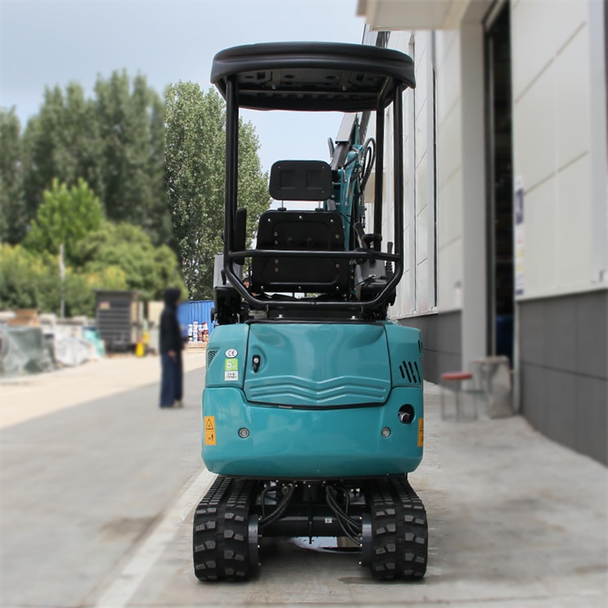 DigSwift Heavy-Duty 2.2 Ton Mini Excavator, With 16.5 HP Diesel KubotaEngine, Pilot Controls Track Extension Side Swing Boom Trench Digger for for Construction, US In Stock
