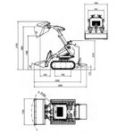 TYPHON STOMP 2,000lbs Tracked Mini Skid Steer 22.1HP Gas EPA GX690 Engine USA for digging, bull-dozing, drilling, augering, trenching, trench-grinding