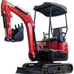 4,000 lbs Terror XVIII Mini Excavator, EPA Certified USA KUBOTA D902 Diesel Machine for Garden, Farms, Parks, Roads – Ideal for Digging, Drilling, Bull-Dozing