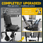DS-15WPRO, New 1.2 Ton Crawler B&S Gasoline 90% Pre-Assembled Mini Excavator, with Quick Coupler, Ripper, Rake, Toothless Bucket, Grapple, Auger, Hydraulic Hammer Breaker Kit, Work for Any Occasions
