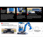 TYPHON Terror XIX Storm Mini Excavator, 4000lbs Trench Digger with Boom Swing, Canopy, Retractable Tracks