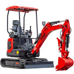 TYPHON Tyrant 17 Mini Excavator, 3800 lbs | D902 Diesel Engine EPA, Zero Tail Swing | 12 Attachments, 2000mm Dig Depth