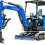 TYPHON Terror X2 Storm Mini Excavator 2.5 Ton Trench Digger EPA Diesel 24.4-24.8HP Engine