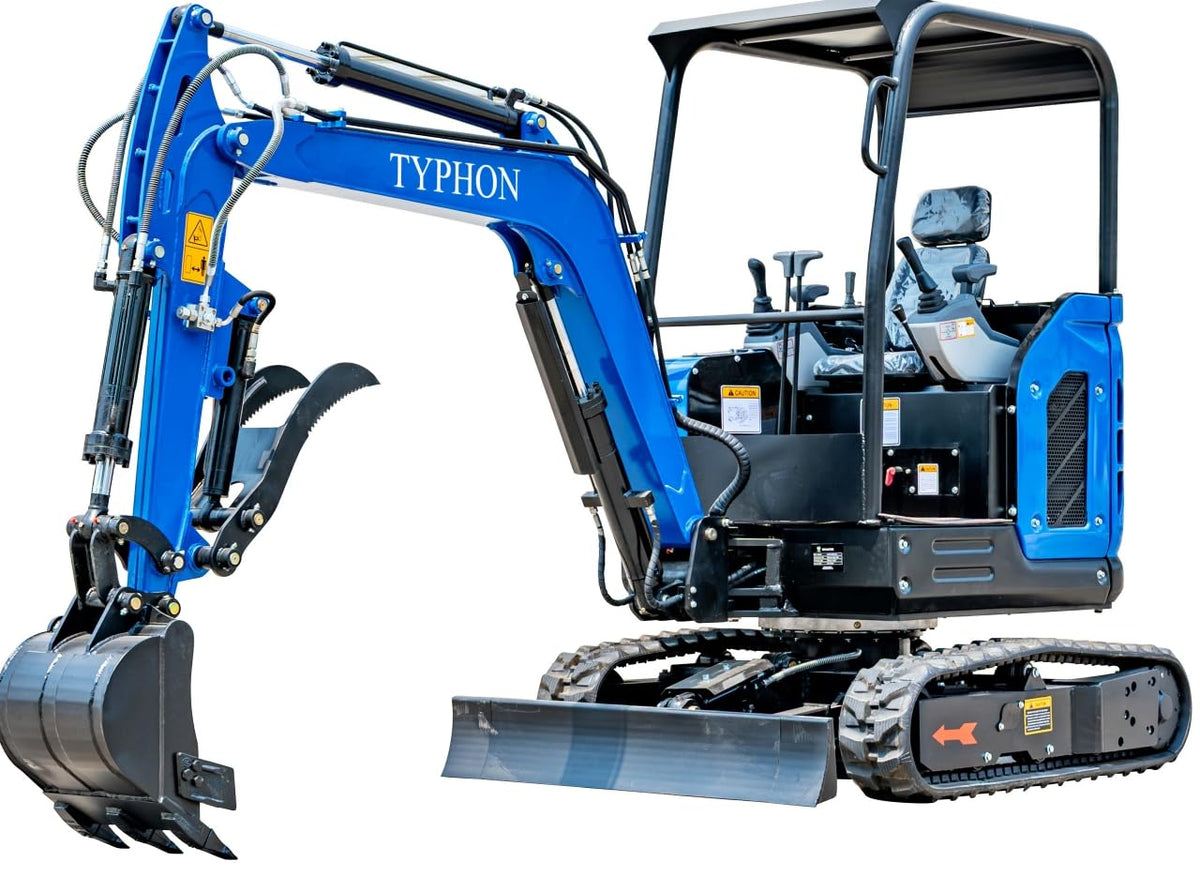 TYPHON Terror X2 Storm Mini Excavator 2.5 Ton Trench Digger EPA Diesel 24.4-24.8HP Engine