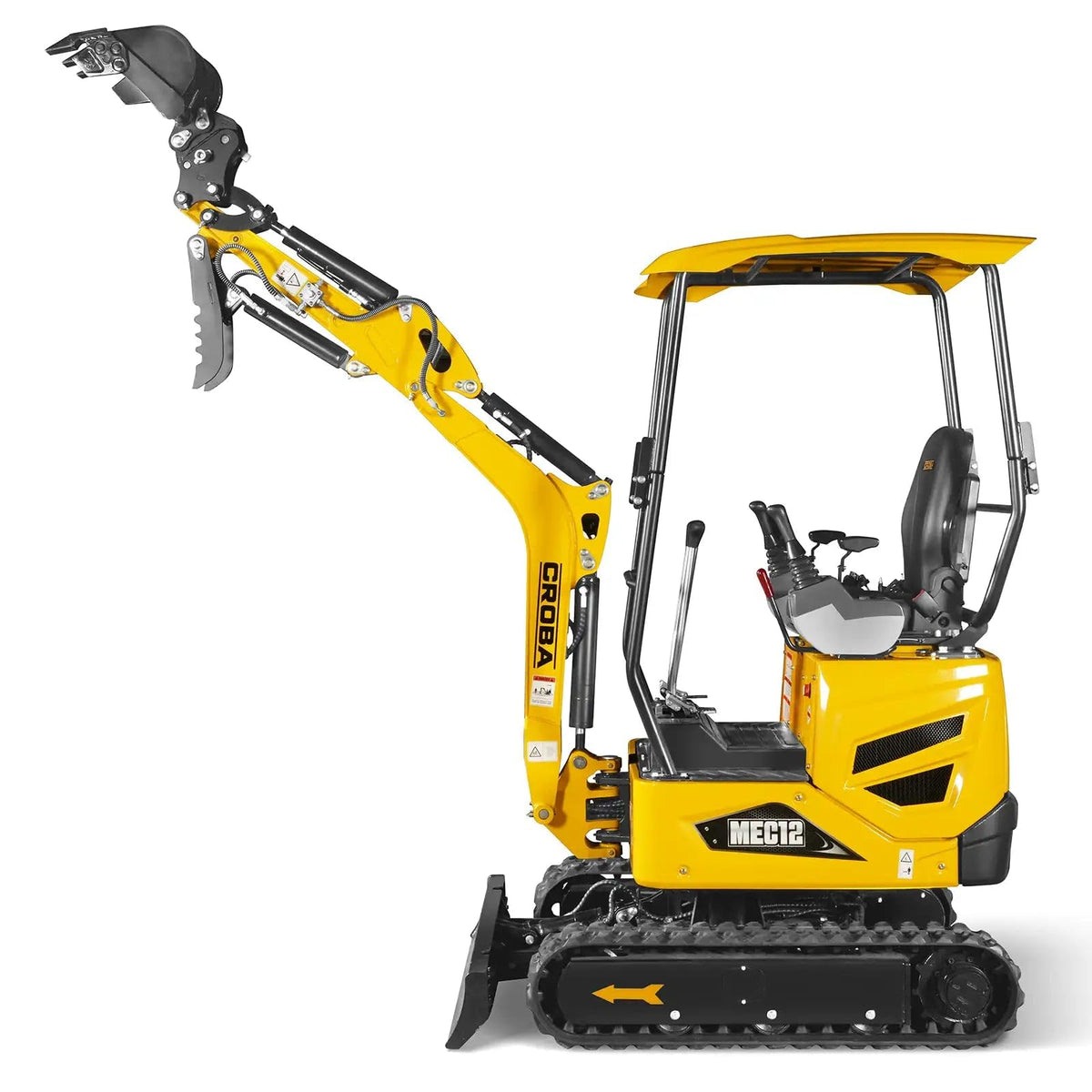 MechMaxx Mini Compact Excavator Kubota D722 13.7HP Engine, 65.7” Max. Digging Depth, 2700 LBS Operating Weight, MEC12