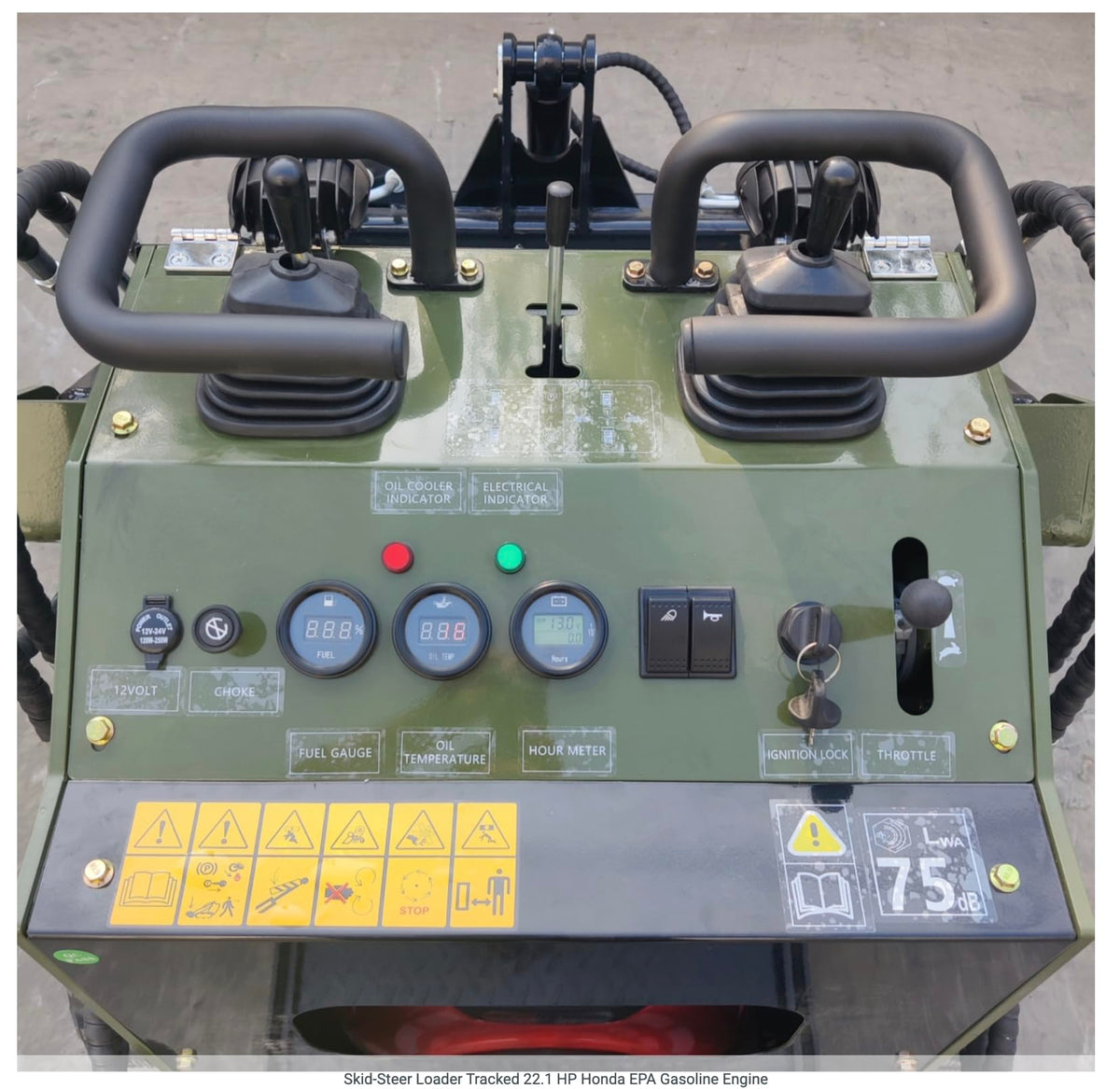 TYPHON STOMP 2,000lbs Tracked Mini Skid Steer 22.1HP Gas EPA GX690 Engine USA for digging, bull-dozing, drilling, augering, trenching, trench-grinding