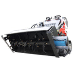 TYPHON STOMP Mini Skid Steer – 1800lbs Skid Steer with Rotary Plow Tiller Attachment – Compact Skid-steer Loader Machine