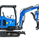 TYPHON Terror X2 Storm Mini Excavator 2.5 Ton Trench Digger EPA Diesel 24.4-24.8HP Engine
