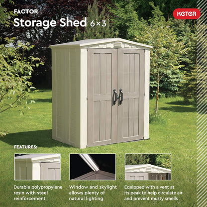 Keter Factor 6x3 Outdoor Storage Shed