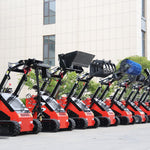 TYPHON STOMP Mini Skid Steer – 1800lbs Skid Steer with Rotary Plow Tiller Attachment – Compact Skid-steer Loader Machine