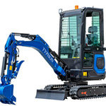 TYPHON 18 Flex 4,000 lbs Mini Crawler Excavator for Garden, Farm, Park, Road Micro Digger Ideal for Digging, Drilling, Bull-Dozing with 12 Different attachments