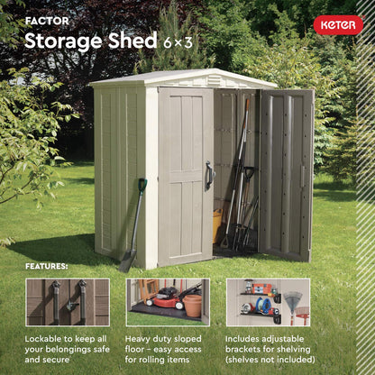 Keter Factor 6x3 Outdoor Storage Shed