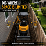 MMS20P 2 Ton Mini Excavator 18 HP Kubota Diesel Engine with Side Swing, Hydraulic Thumb, Quick Coupler & Ripper, Digger Machine for Landscaping Garden Tight Spaces Construction, Unloading Included