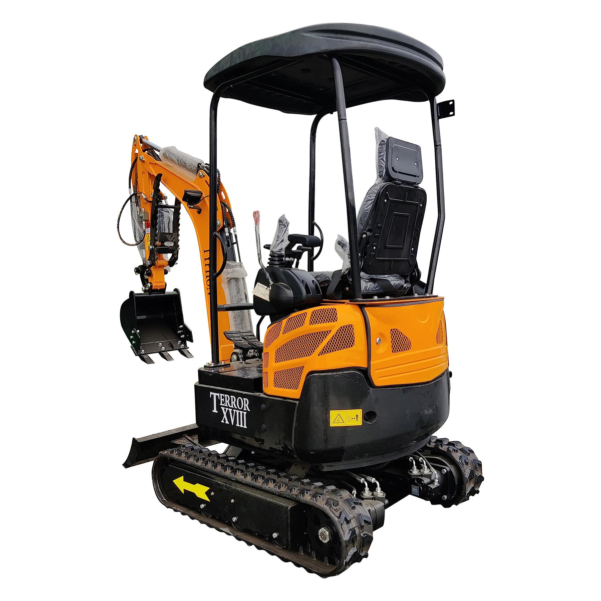 TERROR XVIII 4,000 lbs Mini Excavator - EPA Certified D902 Diesel Engine Machine for Garden, Farms, Parks, Roads – Ideal for Digging, Drilling, Bull-Dozing