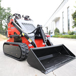 TYPHON STOMP Mini Skid Steer Loader – 1800lbs Skid Steer with Lawn Scarifier Attachment – Compact Skid-steer Machine