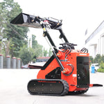 TYPHON STOMP Mini Skid Steer – 1800lbs Skid Steer with Rotary Plow Tiller Attachment – Compact Skid-steer Loader Machine