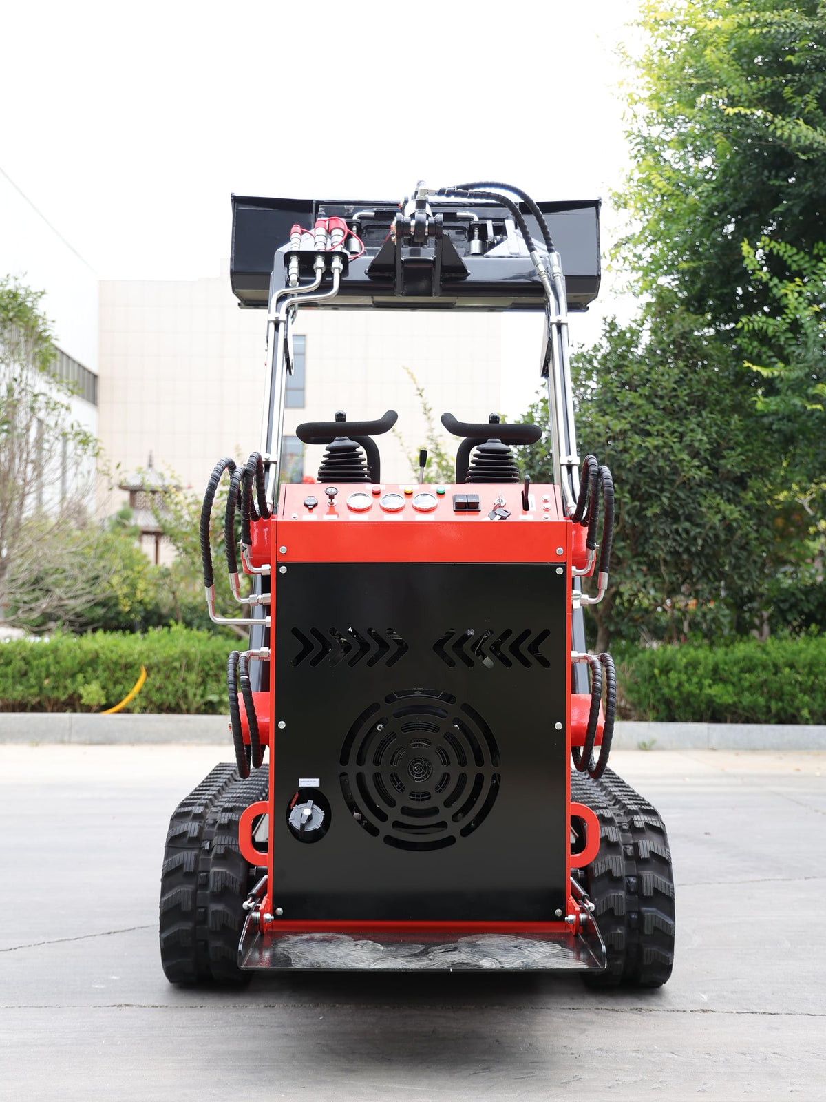 TYPHON STOMP Mini Skid Steer – 1800lbs Skid Steer with Rotary Plow Tiller Attachment – Compact Skid-steer Loader Machine