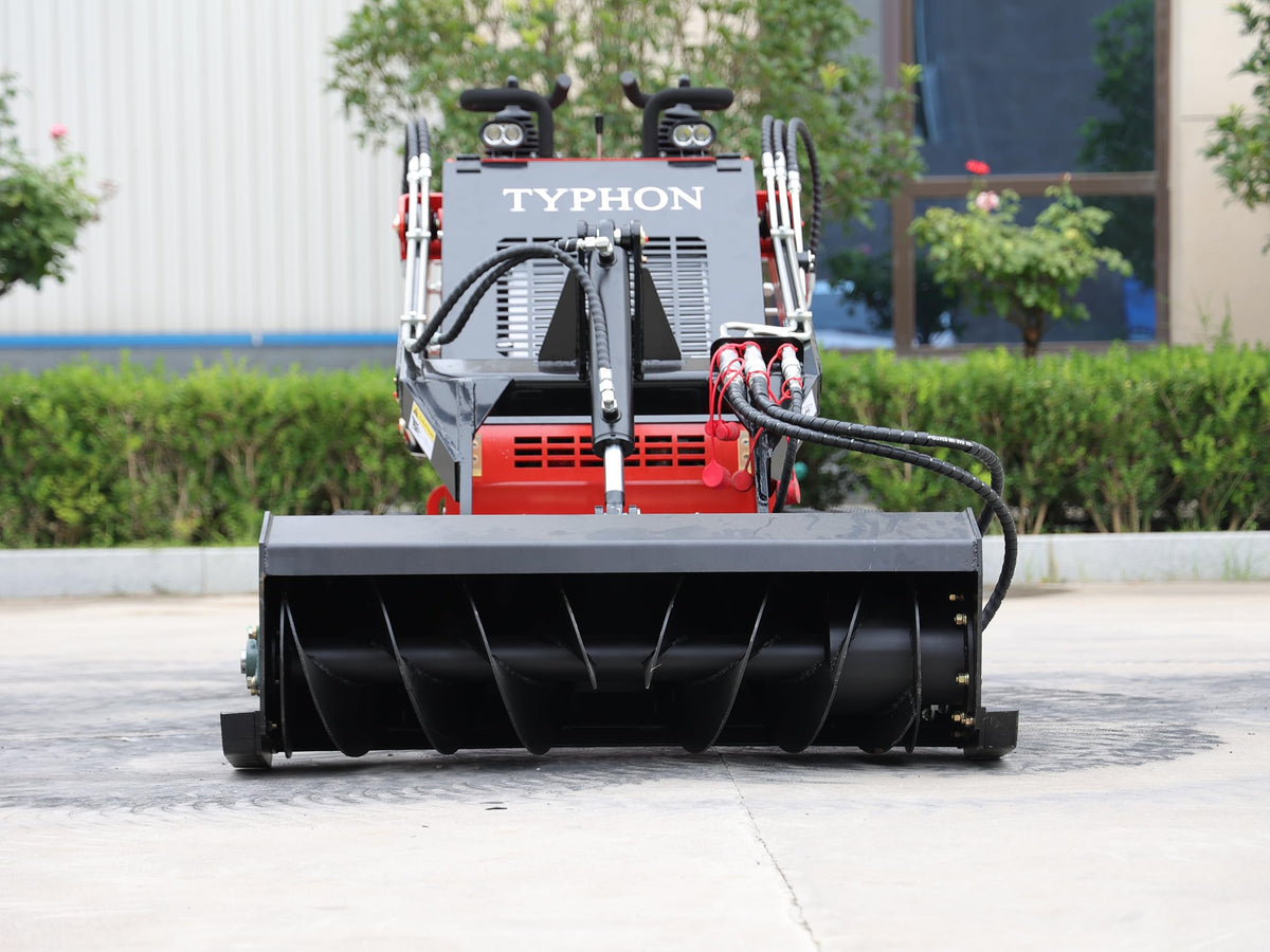 TYPHON STOMP Mini Skid Steer Loader – 1800lbs Skid Steer with Trench Filler– Compact Skid-steer Machine For Garden, Farms, Parks, Roads – Ideal for Digging, Drilling, Bull-Dozing