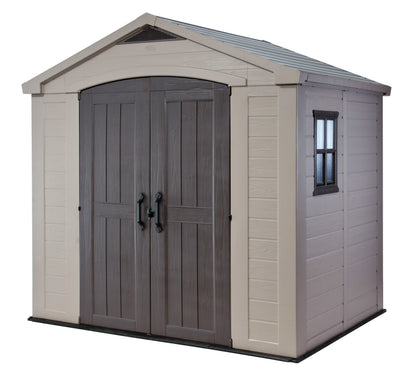 Keter Factor (8x6 ft) Large Resin Outdoor Storage Shed