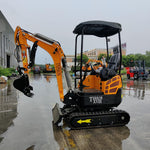 TERROR XVIII 4,000 lbs Mini Excavator - EPA Certified D902 Diesel Engine Machine for Garden, Farms, Parks, Roads – Ideal for Digging, Drilling, Bull-Dozing