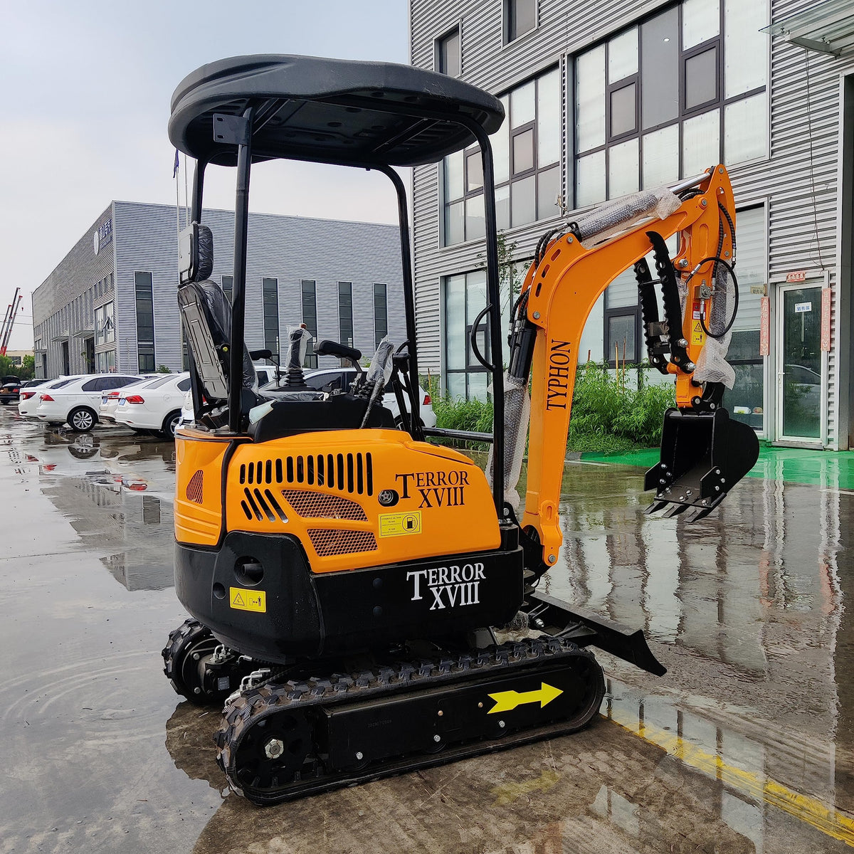 TERROR XVIII 4,000 lbs Mini Excavator - EPA Certified D902 Diesel Engine Machine for Garden, Farms, Parks, Roads – Ideal for Digging, Drilling, Bull-Dozing