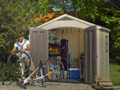 Keter Factor (8x6 ft) Large Resin Outdoor Storage Shed