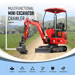 HUAYEE HY14C | Mini Excavator with Hydraulic Thumb & Side Swing Boom - 13.5hp B&S Engine
