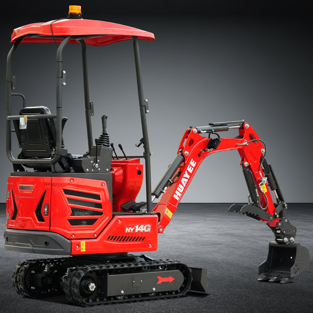 HUAYEE HY14G | Mini Excavator with Kubota Engine & Advanced Hydraulics