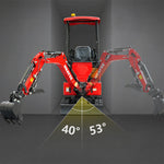 HUAYEE HY14G | Mini Excavator with Kubota Engine & Advanced Hydraulics